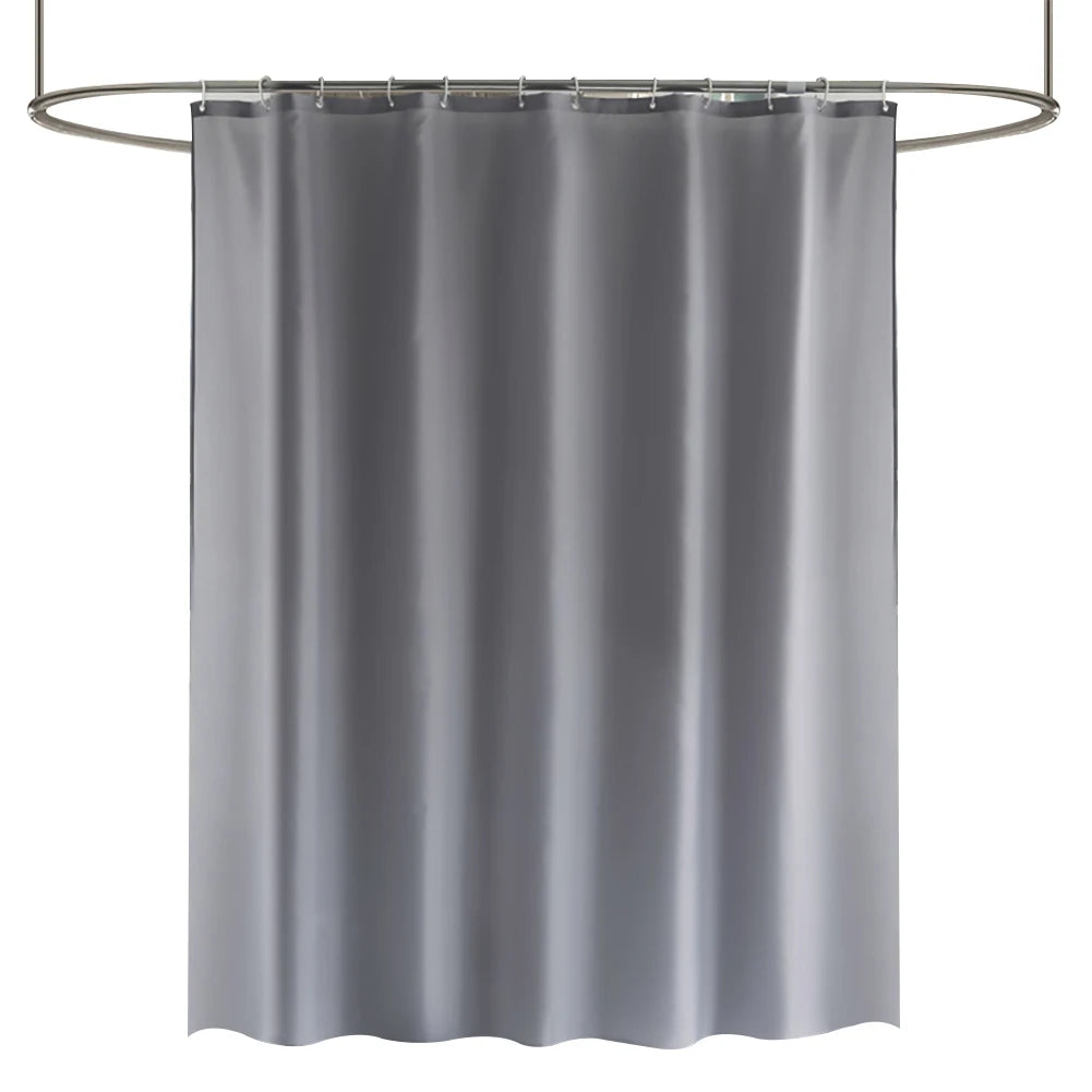 Clear Shower Curtain Waterproof White Plastic Bath Curtains Liner Transparent / Pink Bathroom Mildew PEVA Home Luxury with Hooks